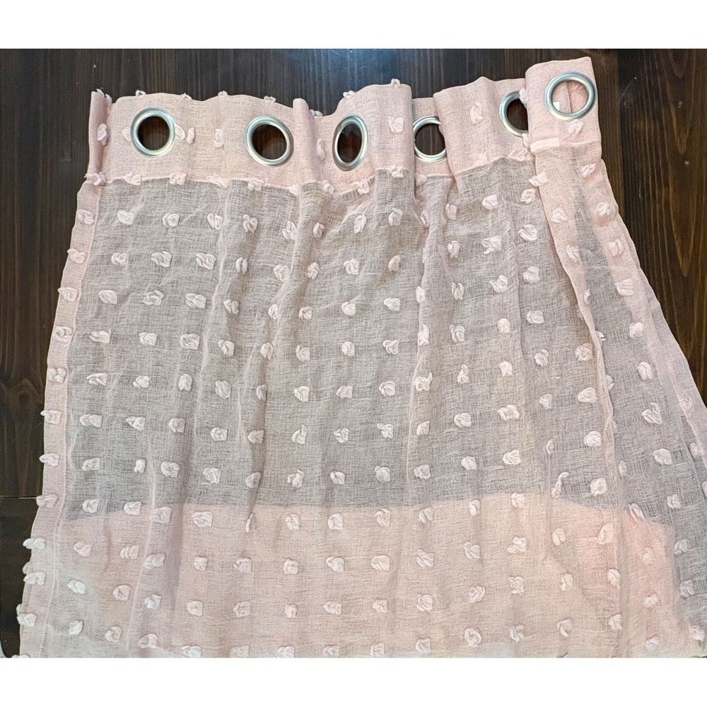 Cherry Blossom Sheer Pom Pom Curtain Better Homes And Gardens 38x84 - 5 Panels